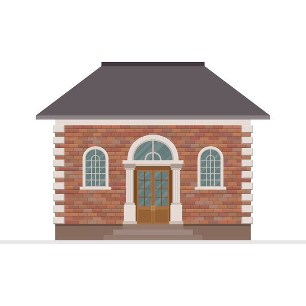 House building vector illustration isolated on white background pressure washing brick house in south bend indiana